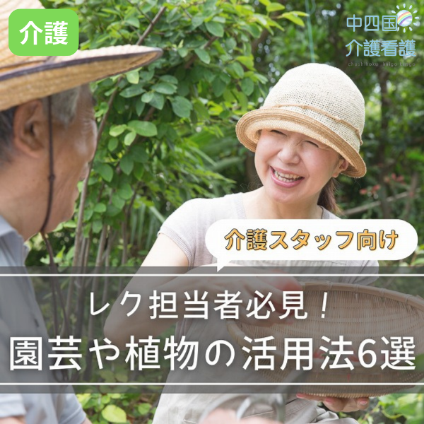 レクリエーションを工夫したい介護職必見!園芸や植物の活用法6選
