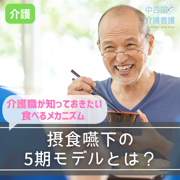 摂食嚥下の5期モデルとは?介護職が知っておきたい食べるメカニズム